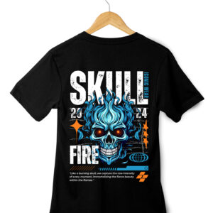 Skull Graphic Black T-Shirt for Men
