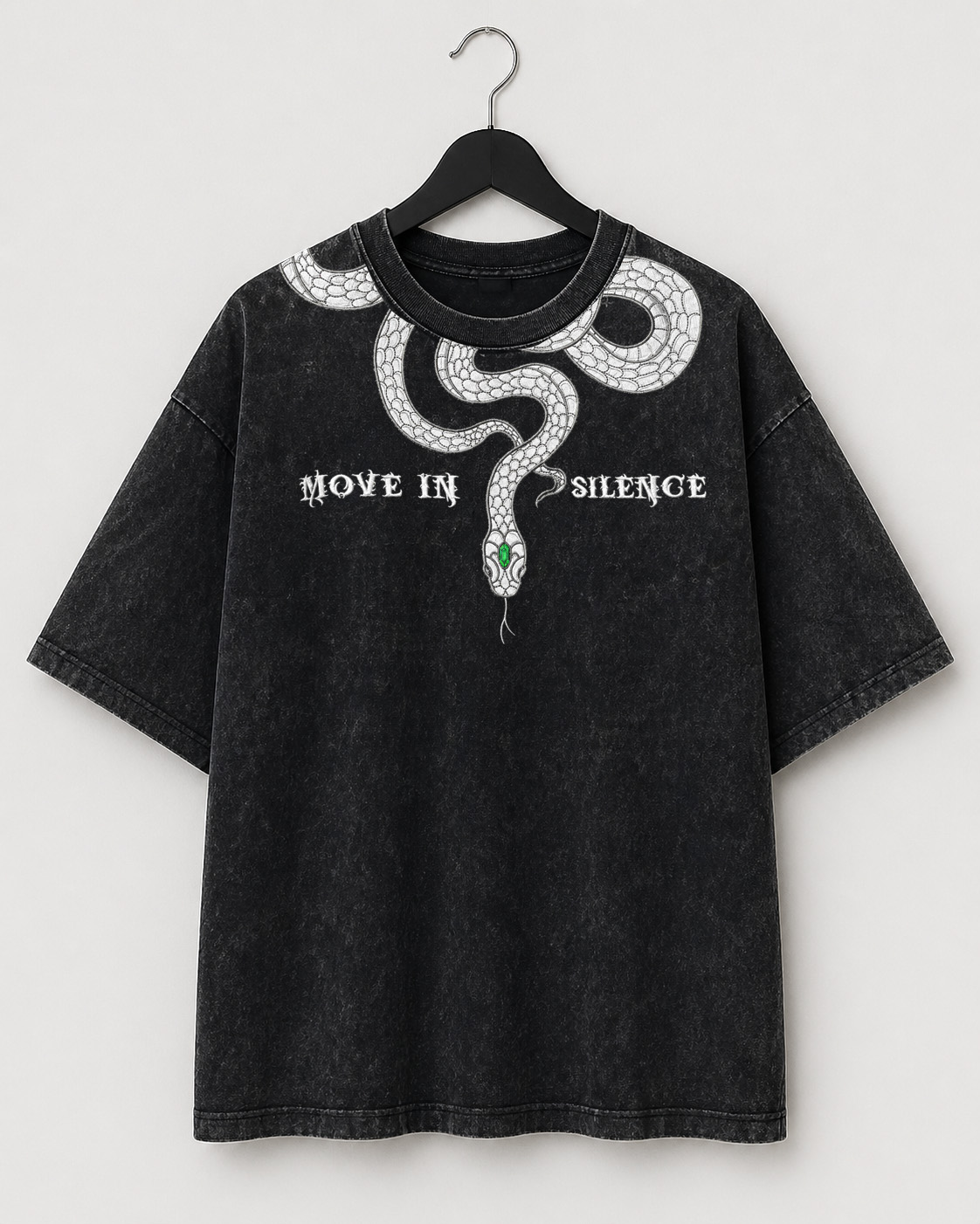 Acid Wash Black Oversized FRONT