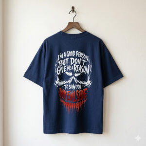 Evil Side Oversized Premium Fabric T-Shirt
