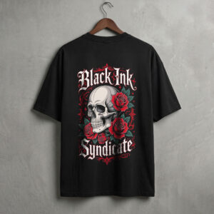 Black Ink Syndicate - Back designed Premium Fabric Oversized T-Shirt
