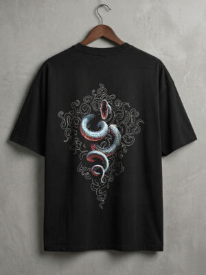 Karma Snake Oversized Premium Fabric T-Shirt