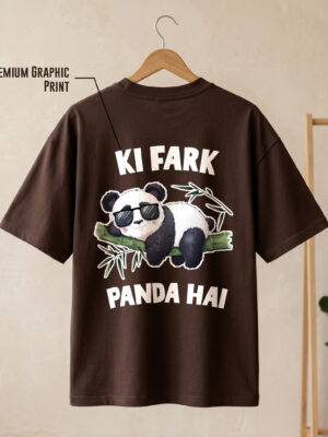 Ki Fark Panda Hai Oversized Graphic T-Shirt