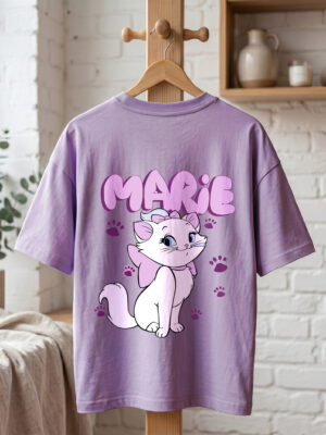 Marie Lavender Oversized T-Shirt